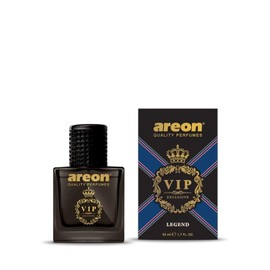 AREON VIPB03 Car Perfume 1.7 Fl Oz. (50ml) Glass Bottle Car Air Freshener Spray, Legend (Black Package)