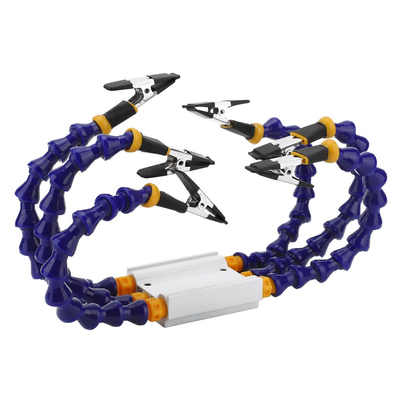 Soldering Helping Hands ABS Flexible Arm Aluminum Alloy Base Third