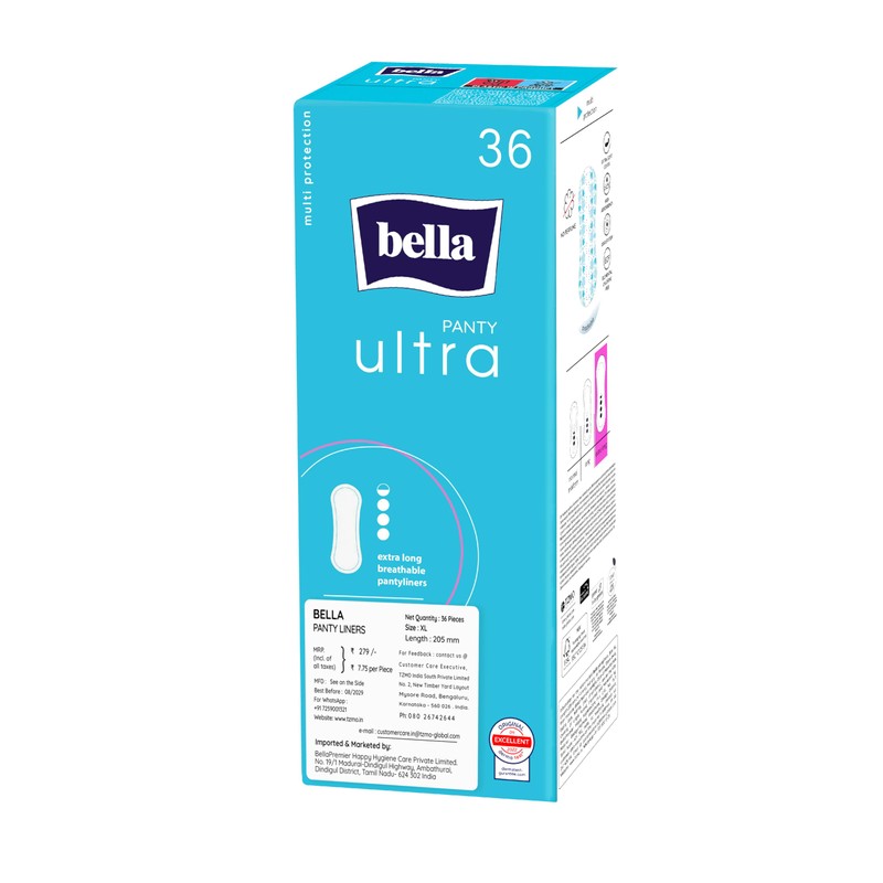 bella Panty Ultra Extra Long Panty Liners Pack of 216