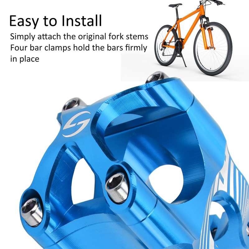 Bike Stem 35mm Lightweight High Strength CNC Aluminum Alloy Handlebar