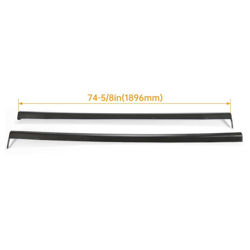 HECASA Side Skirts Pair Compatible with 2001-2005 Honda Civic 2/4