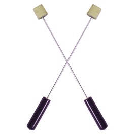 Fire Eating/Fleshing Torches - Rubber Grips, Stainless Steel Shaft, Wick Made of Kevlar, by:Trick Concepts