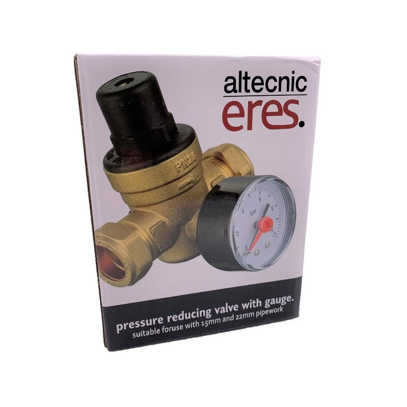 PRESSURE REDUCING VALVE WITH GAUGE 15 & 22MM ER-PRV1522