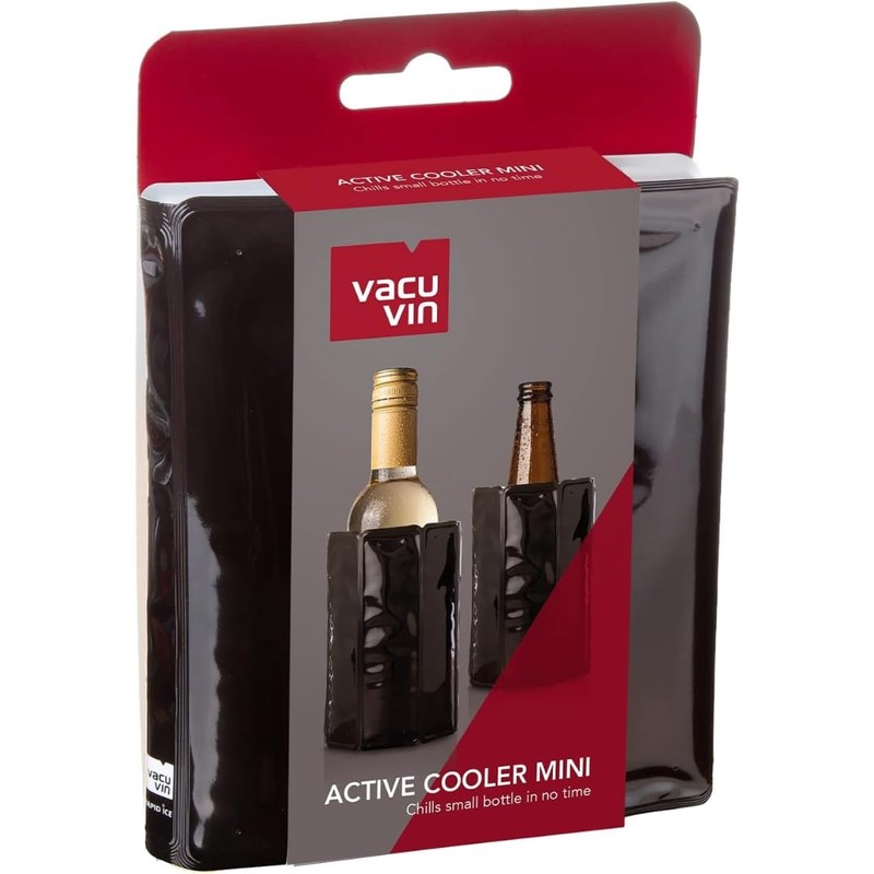Vacu vin Rapid Ice Mini Black (Foldable Bottle Cooler)