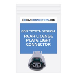 Rear License Plate Light Connector for 2017 Toyota Sequoia