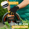 HANDLANDY Work Gloves Men Women Gardening Gloves Cowhide Leather Safety