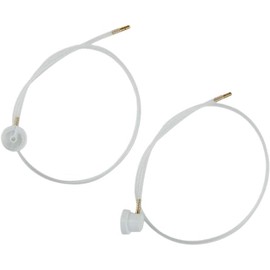 2 PCS White 360 Degree Nozzle Extension Hose Fit For Aerosol Cans Spray,Body Repair Paint Spray Guns