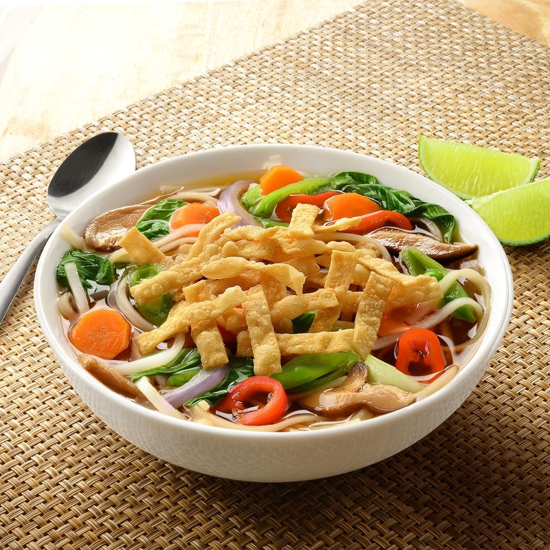 Fresh Gourmet Garlic Ginger Wonton Strips | Low Carb |