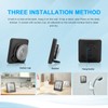 ALLOMN Shower Clock, Waterproof Shower Timer (Celsius/Fahrenheit), Humidity Display and
