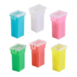 Flaconi 12PCS Car Fuses,Fuse Block,12V-24V Automotive Fuses,Waterproof Fuse Block,20A/25A/30A/40A/50A/60A Automotive Fuses Assortment Kit,Automotive Replacement Fuses,Fits Cars,Trucks,SUVs (High)