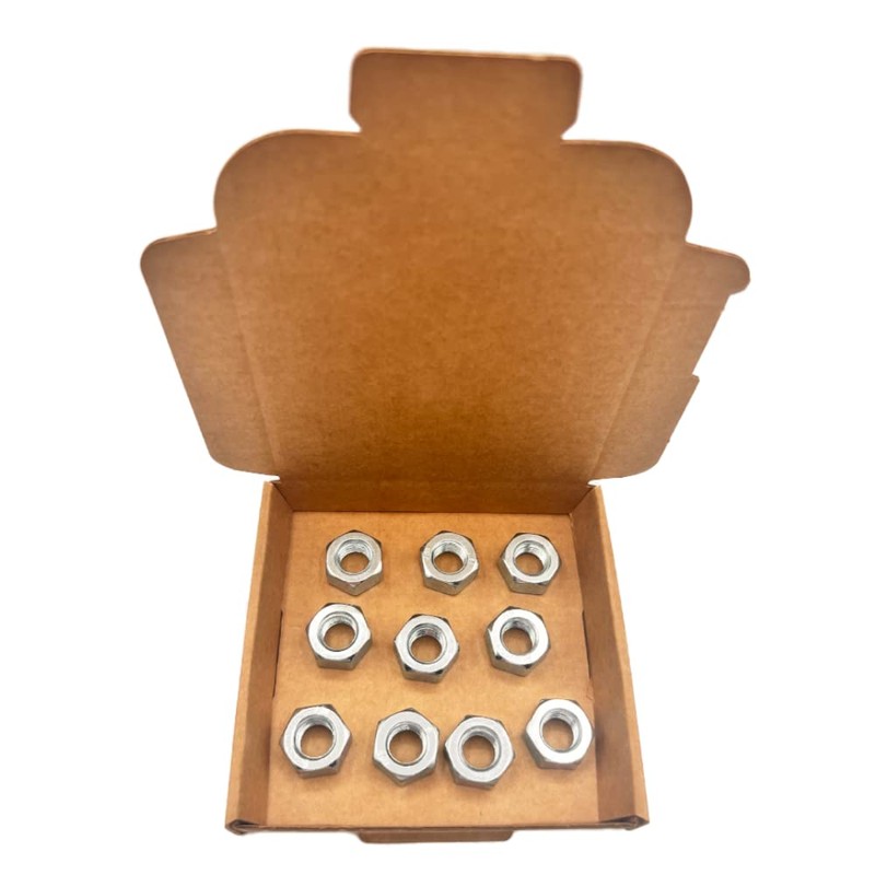 M12 (12mm) Steel Hex Nuts - Standard Thread - Pack