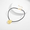 ENSKEFEN Gold Spiral Conch Shell Necklace for Women Trendy Statement