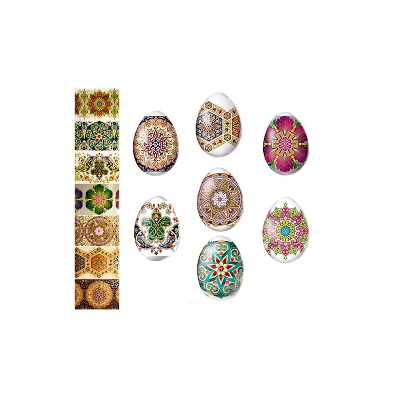 Diximus - Funda termoencogible para decoración de huevos de Pascua,