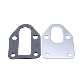 Placa de montaje de bomba de combustible cromada compatible con motores SB Chevy 283 305 327 350 383 400