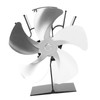 5 Blade Heat Powered Stove Fan Fireplace Fans Self Generating