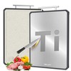 Titanium Cutting Board for Kitchen, Double Sided Non Toxic Titanium