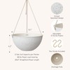 LA JOLIE MUSE Large Hanging Planters for Outdoor Plants -