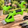2-in-1 Cordless Grass Shears for Lawn Edging & Hedge Trimming