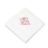 Ruby Wedding Anniversary 3 Ply Napkins - 40cm - Pack of 20.