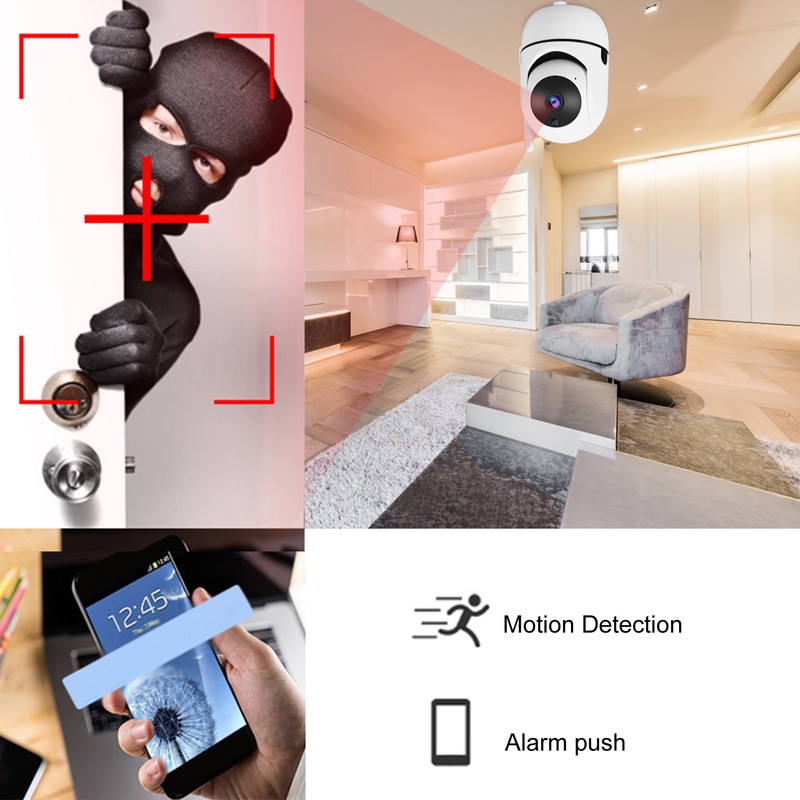 720P WiFi IP Camera Wireless Security Camera Night Vision Motion