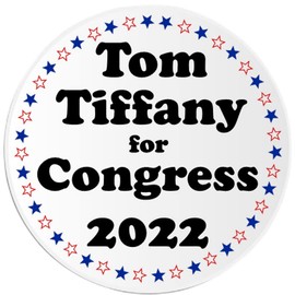 Tom Tiffany for Congress 2022-3 Pack Circle Stickers 3" x 3" - Election