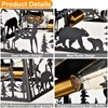 Farmhouse Flush Mount Ceiling Light,Deer Bear Rustic Kitchen Lighting Fixtures