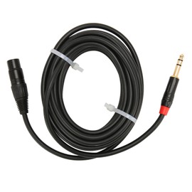 Microphone Cable 8m XLR Female to 6.35mm TRS Balanced SignalInterconnect Cable Mic Cord for Electric Guitar