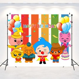 Clown Photo Backgrounds, Plim Party Background, Clown Background Decoration, Plim Birthday Decoration, Clown Children's Birthday Decoration, Plim Balloons, Birthday Clown Party, Photo Background