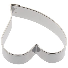 cotta STADTER 74214 Cookie Cutter, Heart, Medium, Silver, Approx. H 2.2 x W 2.0 x 0.8 inches (5.5 x 5 x 2 cm)