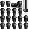 24 Pieces Round End Plugs Plastic Tube Inserts Chair Leg