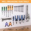 INCLY 176PCS Extra Thick Pegboard Hooks, 1/4" Heavy Duty Metal