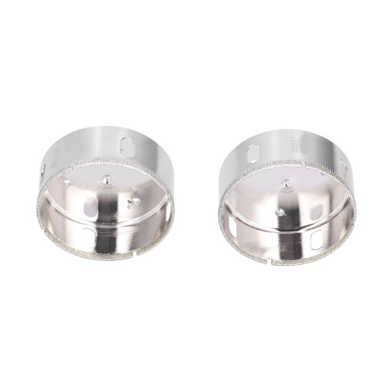 2 Pcs Hole Saw Drill Bit Coating Uniformity Wearproof Incision