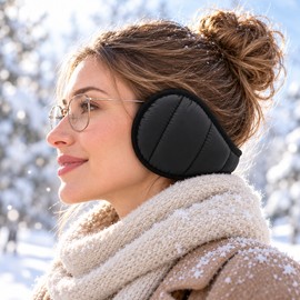 Foldable Ear Muffs for Winter – Soft Plush Windproof Ear Warmers for Men and Women in Cold Weather