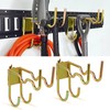 2-Pack E-Track Heavy Duty Shovel Hanger, Anti-Slip Double Layer Hooks