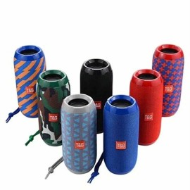 T&G Bluetooth Speaker Waterproof Outdoor Stereo Bass USB/TF/FM Radio/TWS LOUD - Blue & Red