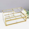 bofeiull Glass Makeup Brush Holder, Makeup Brush Organizer Jewelry Display