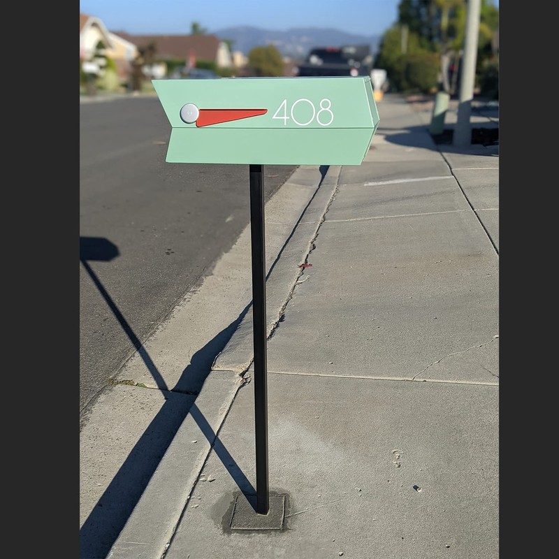 modbox USA Modern Mailbox Address Numbers in Chalet Style Font,