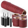 POLIWELL 8-Piece Sanding Drum kit with Four 3-metre Rolls of