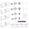 Makalong 4-Pack Disposable Ear Piercing Kit - Dual-Size 3mm &