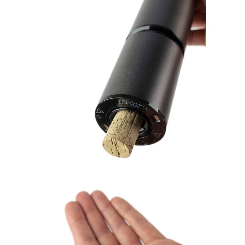 Peugeot Elis Touch Rechargeable Electric Corkscrew With Foil Cutter, Carbone