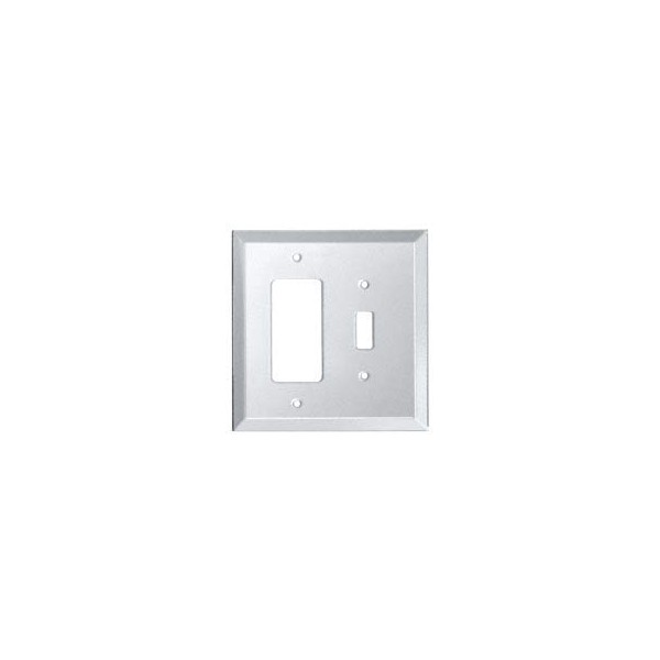 CRL Decora Toggle Combo Glass Mirror Plate - Clear