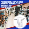 Foilswirl 100 Pack Inventory Control Clips Peg Hook Product Stoppers