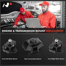 A-Premium 3PCS Engine Motor Mount and Transmission Mount Set Compatible with Toyota Tacoma 1995-1999 3.4L, 4Runner 1996-1998 3.4L, Celica 1981-1985 2.4L, Pickup 1981-1985 2.4L, RWD Only