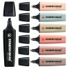 Stabilo Boss Resaltadores Nature Colors 7pzs Tinta Agua Punta Biselada