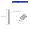 QUARKZMAN 8 Pieces Threaded Rods, M5 x 40 mm, 304