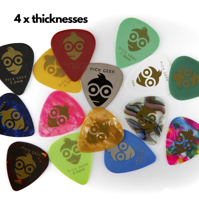Pick Geek Guitar Pick Capo Bundle Set | 33 x