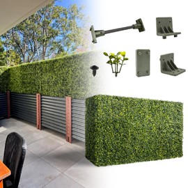 AwnPro 72Wx18Hx12D inches Artificial Boxwood Hedge Wall | Artificial Plant Waterproof Durable Partition Wall | Partition Privacy Panel | Garden Office Partition Wall