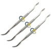 G.S 3 PCS Dental Bone Files #45 Double Ended Stainless