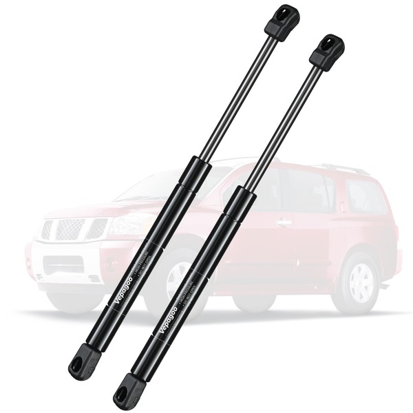 2 Front Hood Gas Lift Supports Struts Shocks Springs for 2004-2012 Nissan Titan or 2004 Nissan Pathfinder or 2005-2013 Nissan Armada