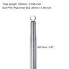 HARFINGTON PVC Spring Tube Bender 20.8mm OD 550mm Long Zinc
